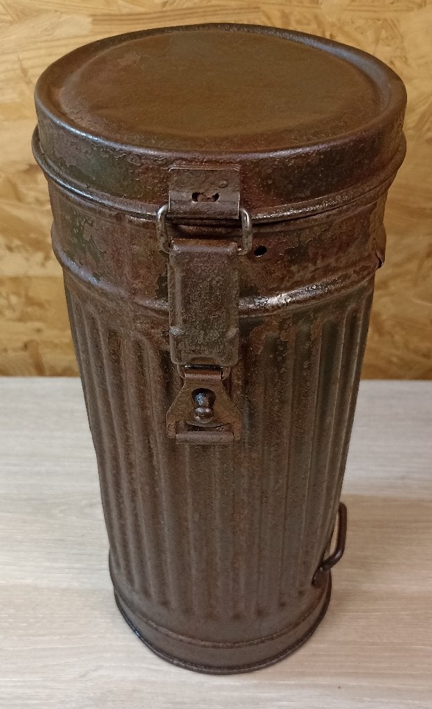 Boîtier masque anti gaz Allemand Nominatif & Matriculé ww2, Envoi, Armée de terre, Autres types