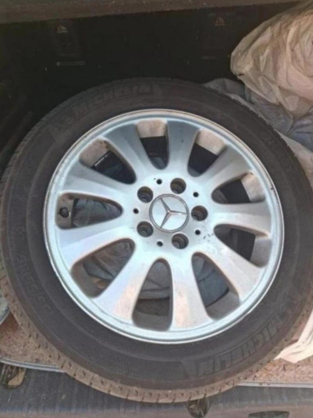 jantes mercedes avec pneus, Pneus et Jantes, 16 pouces, Pneus été, Enlèvement