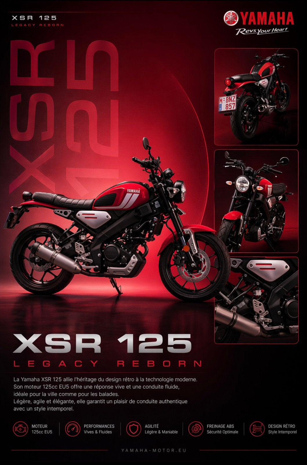Yamaha XSR 125, Motos, Motos | Yamaha, Particulier