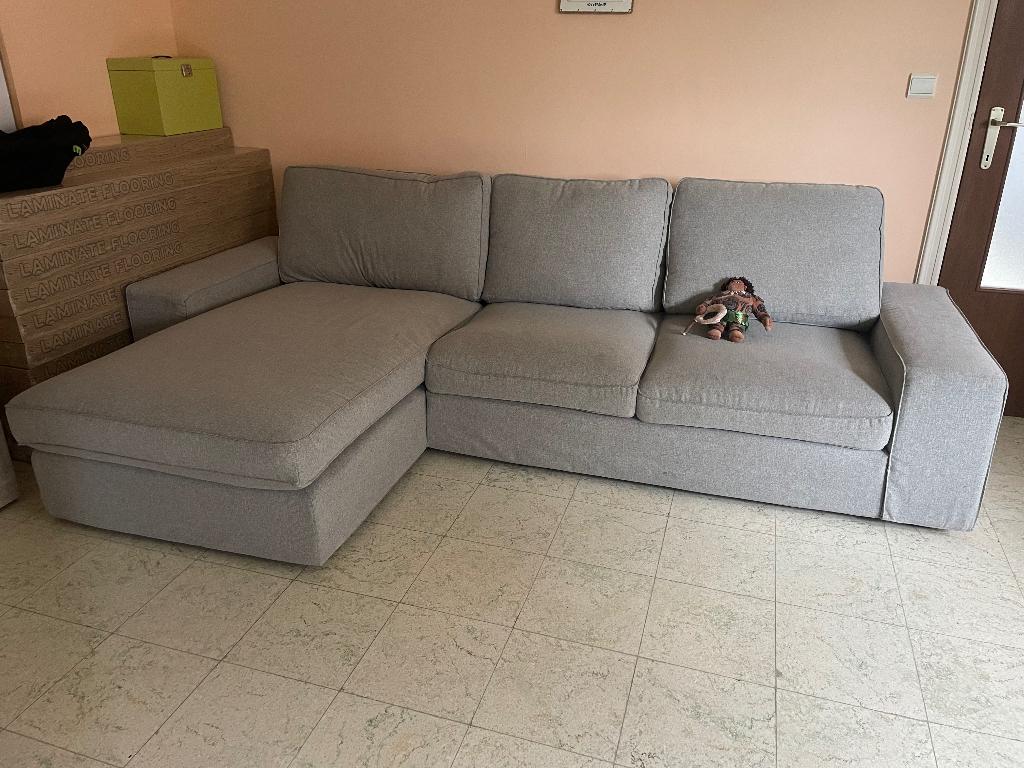 Zetel, Huis en Inrichting, Zetels | Zetels, Ophalen, Gebruikt, 100 tot 125 cm, Hoekbank