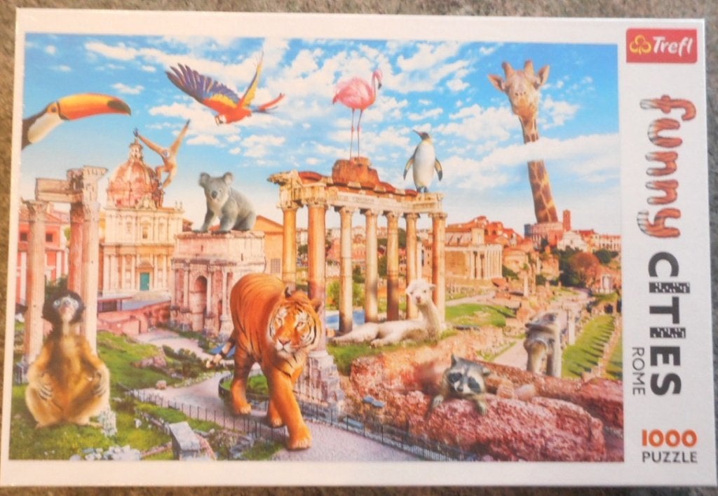 trefl puzzel 1000 stukjes funny cities rome ., Enlèvement ou Envoi, Neuf