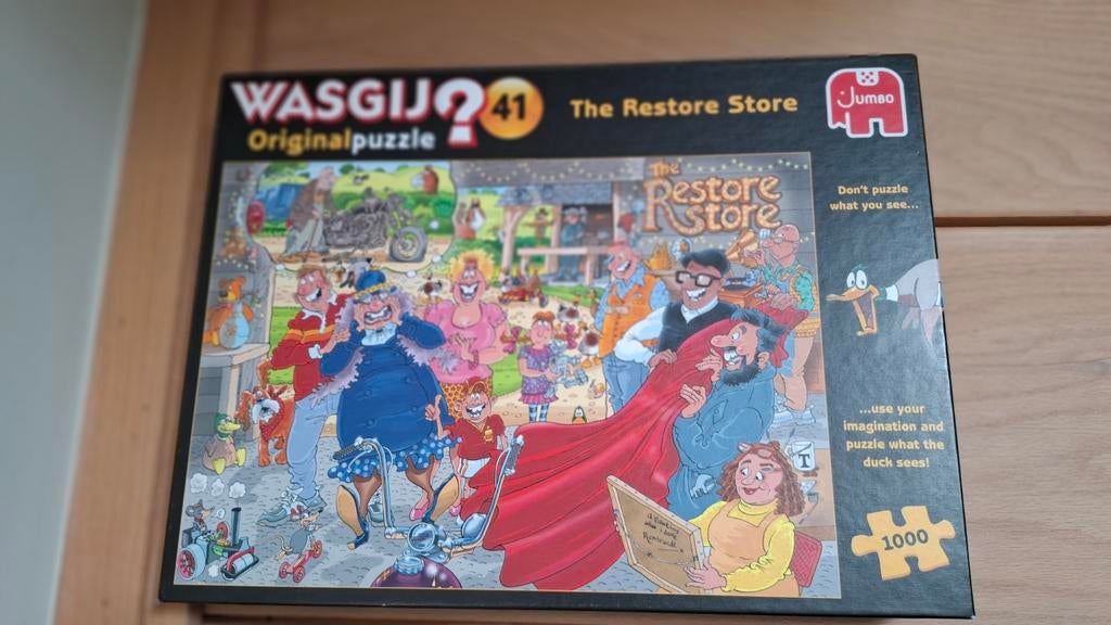 Wasgij 1000 stuks, Ophalen