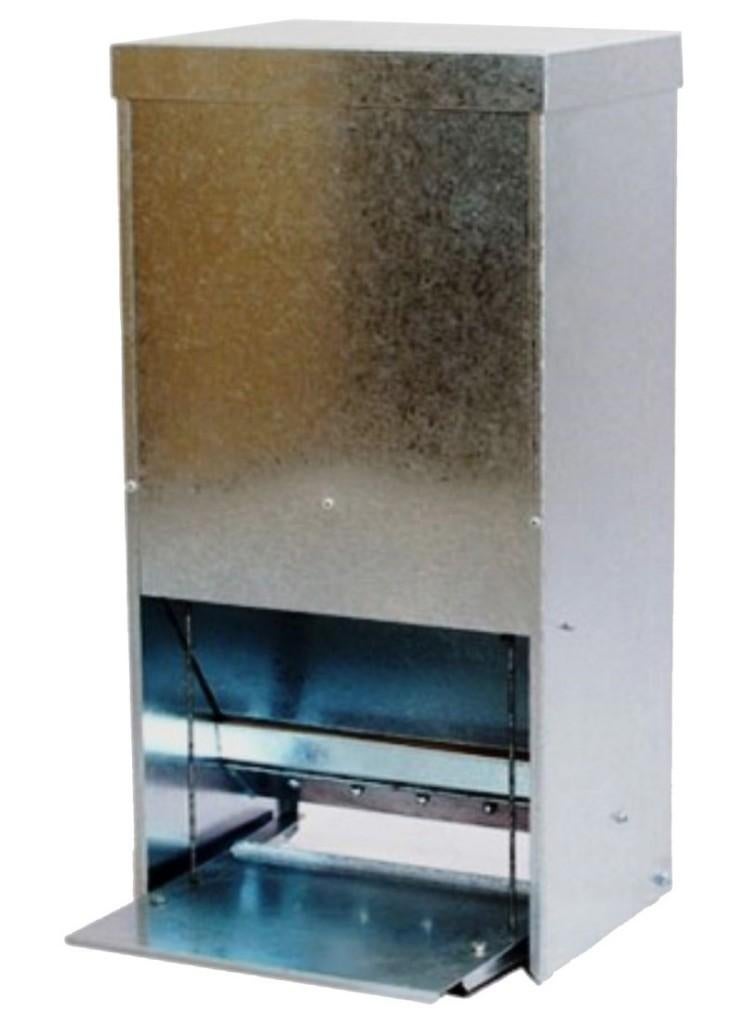 Automatische voederbak 20kg volledig gegalvaniseerd, Animaux & Accessoires, Volatiles | Accessoires, Neuf, Poulailler, Enlèvement ou Envoi