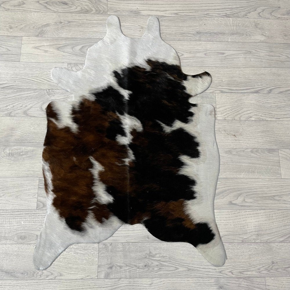 Mini koeienhuid bruin wit zwart 90x60cm #512 | Lederstore, Meerkleurig, Wandkleed, Nieuw, Ophalen of Verzenden