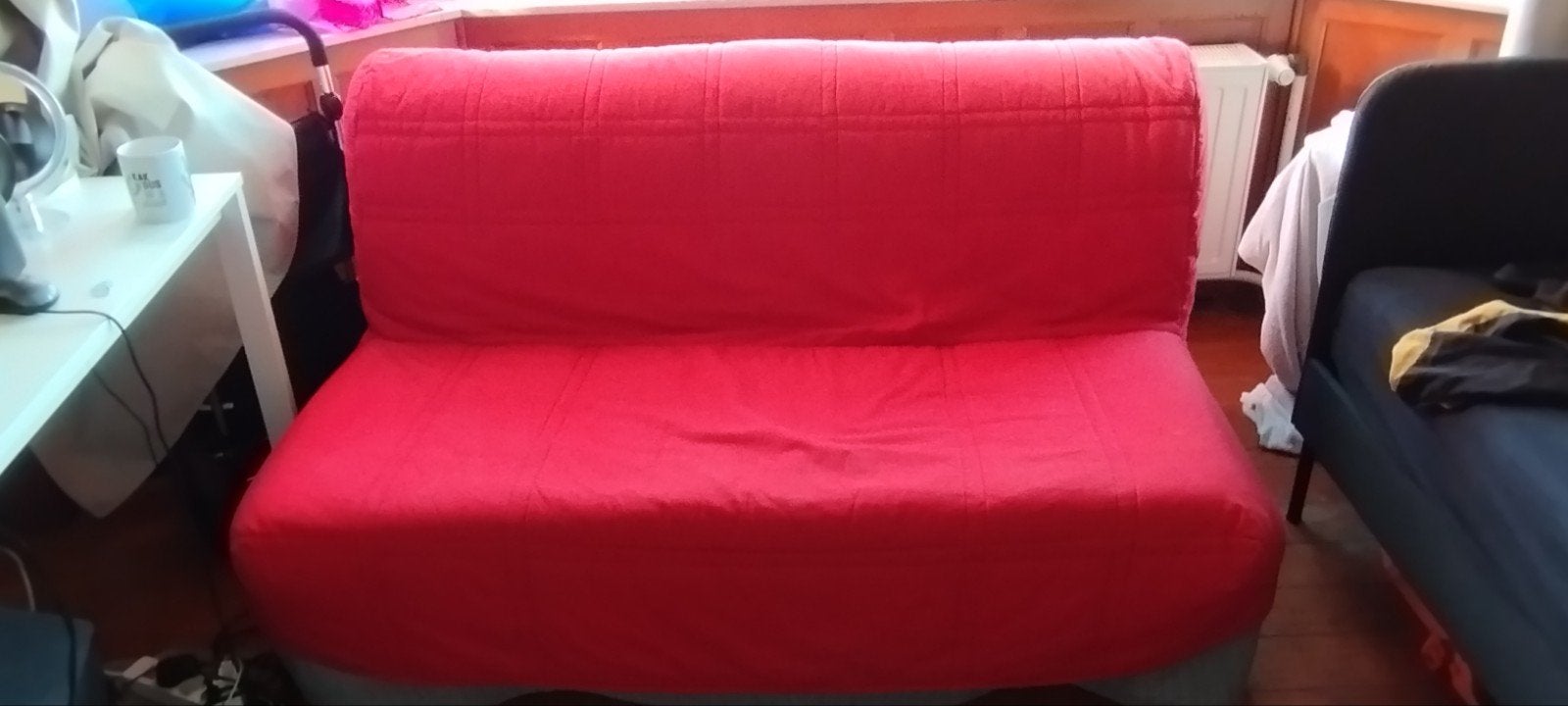zetel / slaapbank ikea, Ophalen, Gebruikt, Tweepersoons, 140 cm