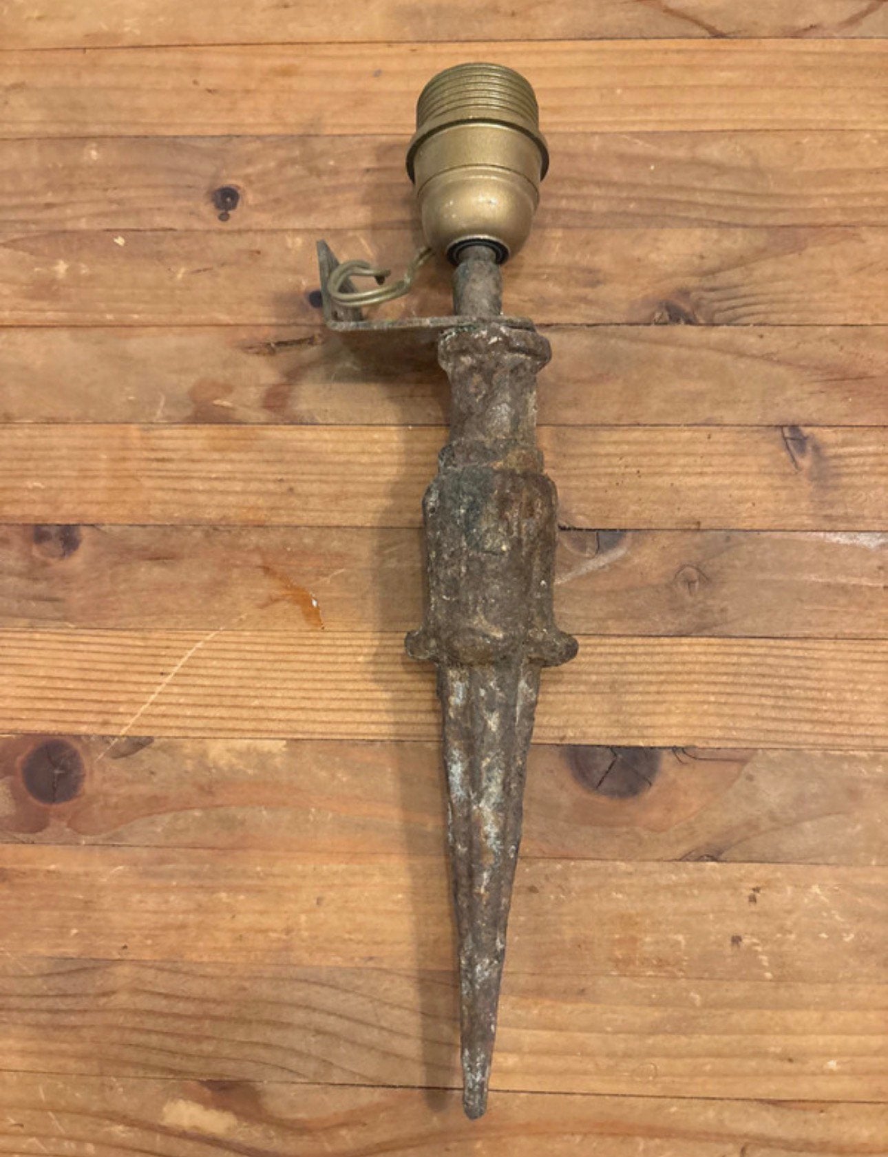 Smeedijzeren wandlamp, Ophalen of Verzenden