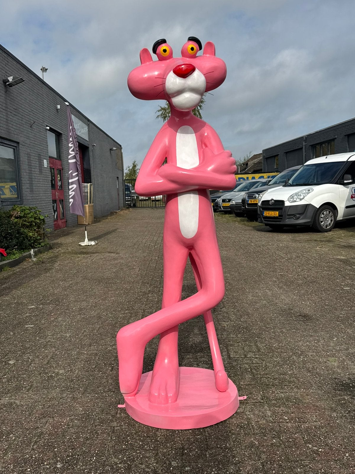 Statue Panthère rose XXL, Collections, Enlèvement, Utilisé, Animal
