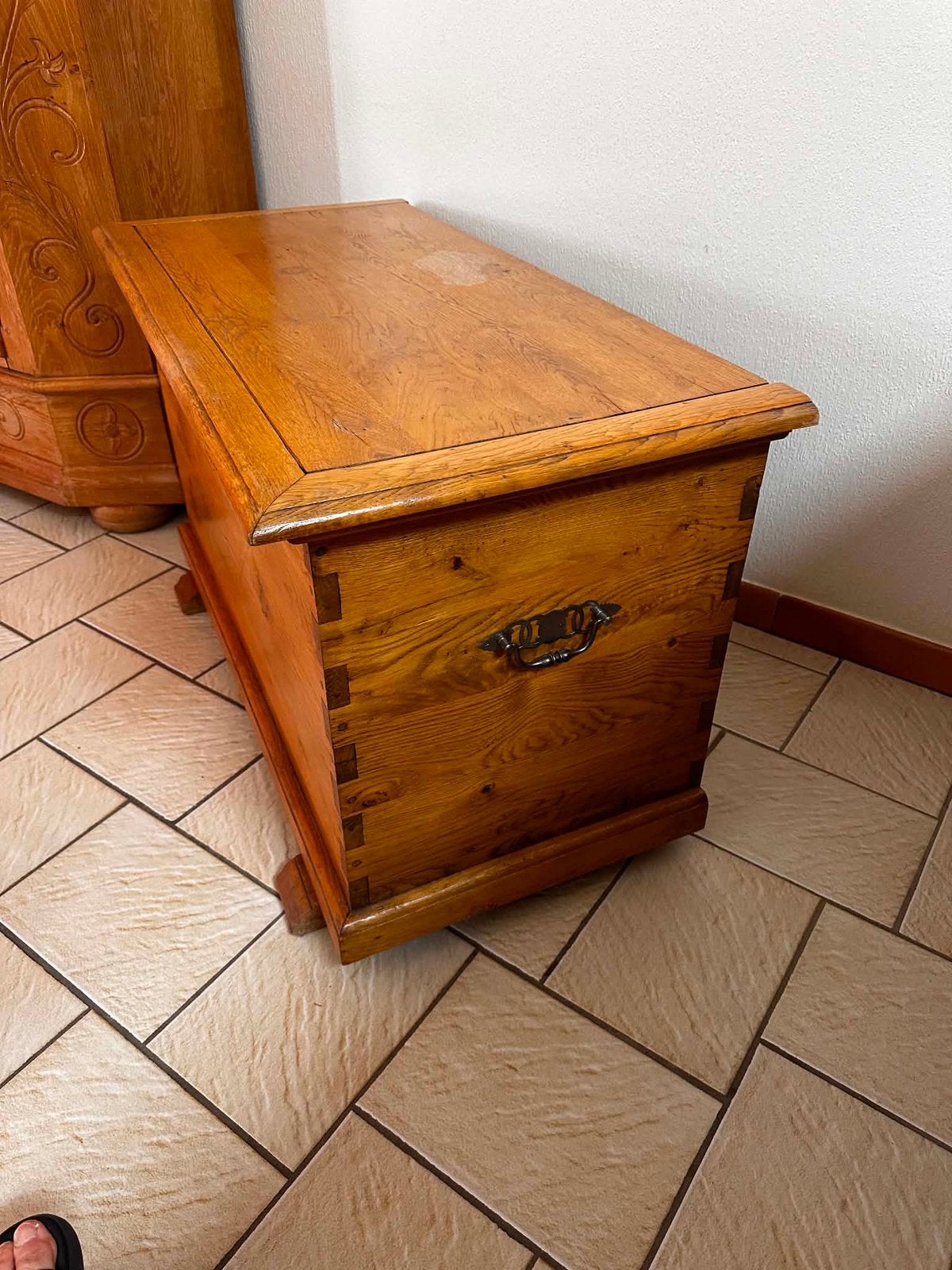 coffre en chêne, Huis en Inrichting, Woonaccessoires | Kisten, Ophalen, Zo goed als nieuw, Eikenhout