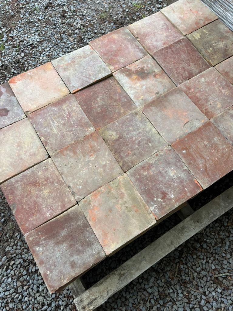 Antieke terracotta tegels. Voor info BELLEN 0474220705, Antiek en Kunst, Ophalen