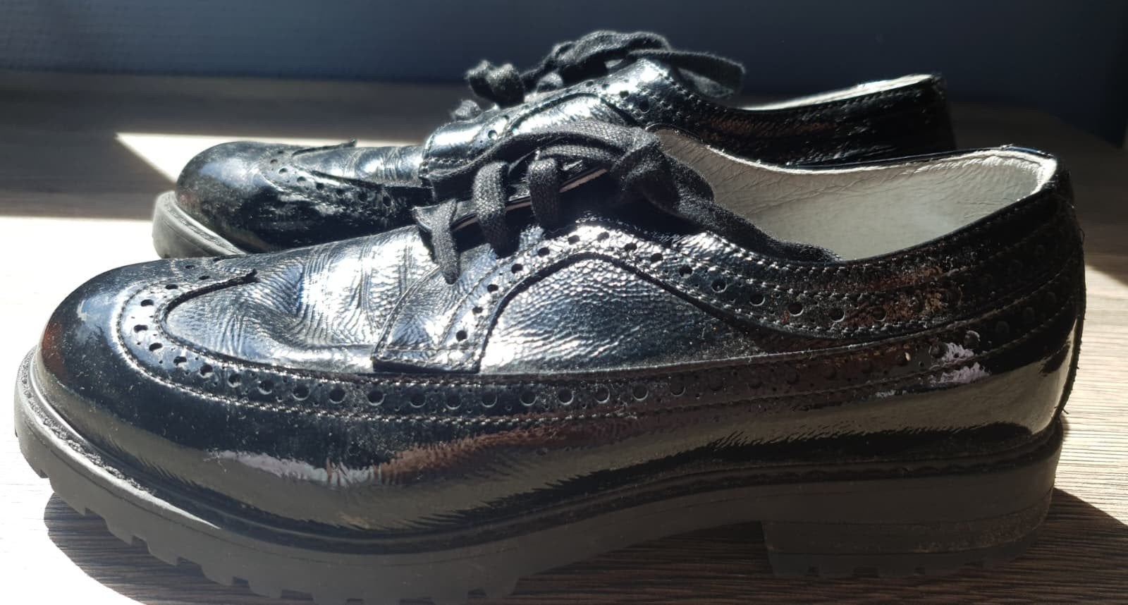 La Pregiata Veterschoenen Lakleer Maat 35, La Pregiata, Zwart, Ophalen of Verzenden, Sneakers