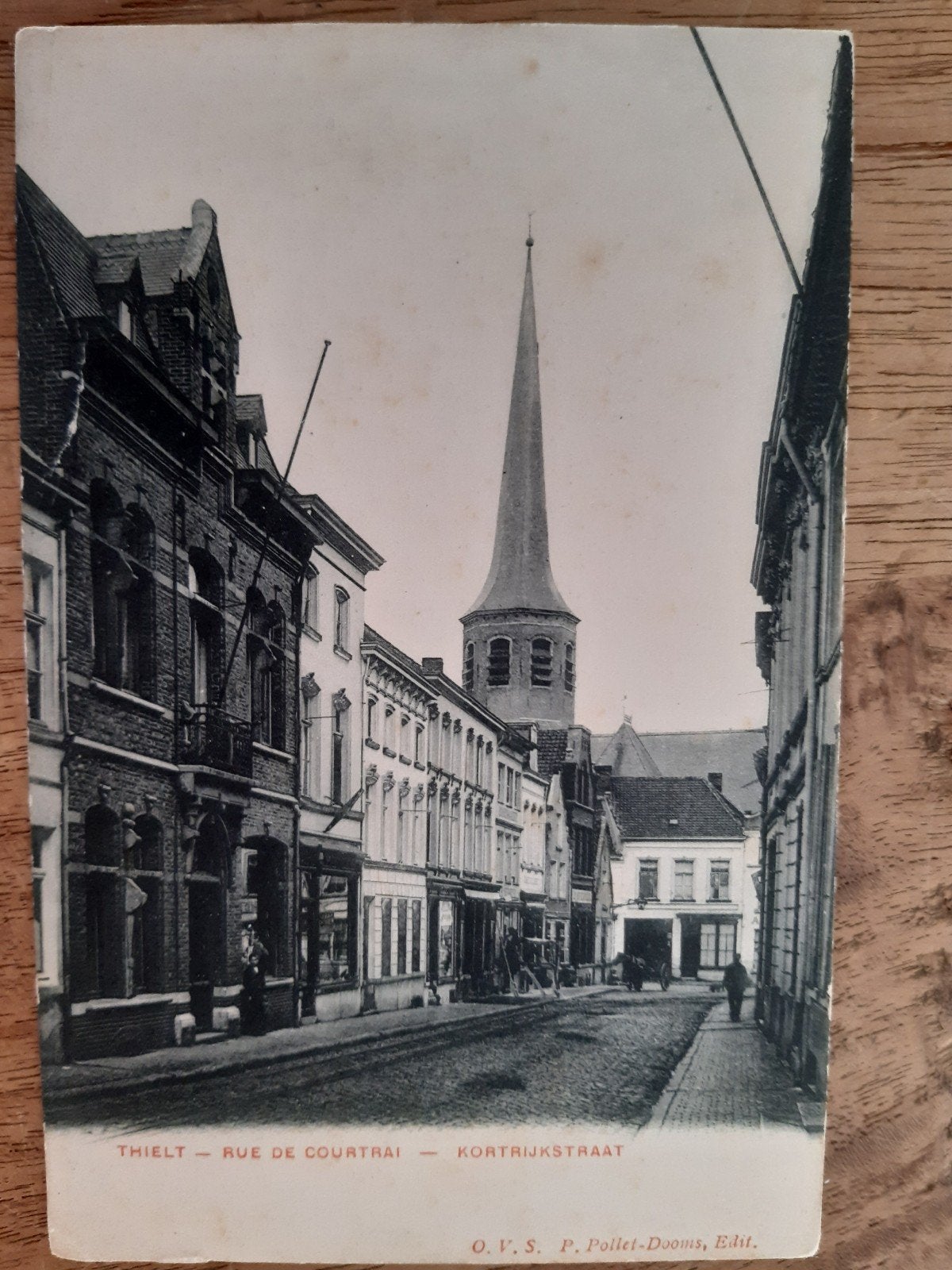 TIELT THIELT Rue de Courtrai kortrijk straat, Verzamelen, Ophalen of Verzenden