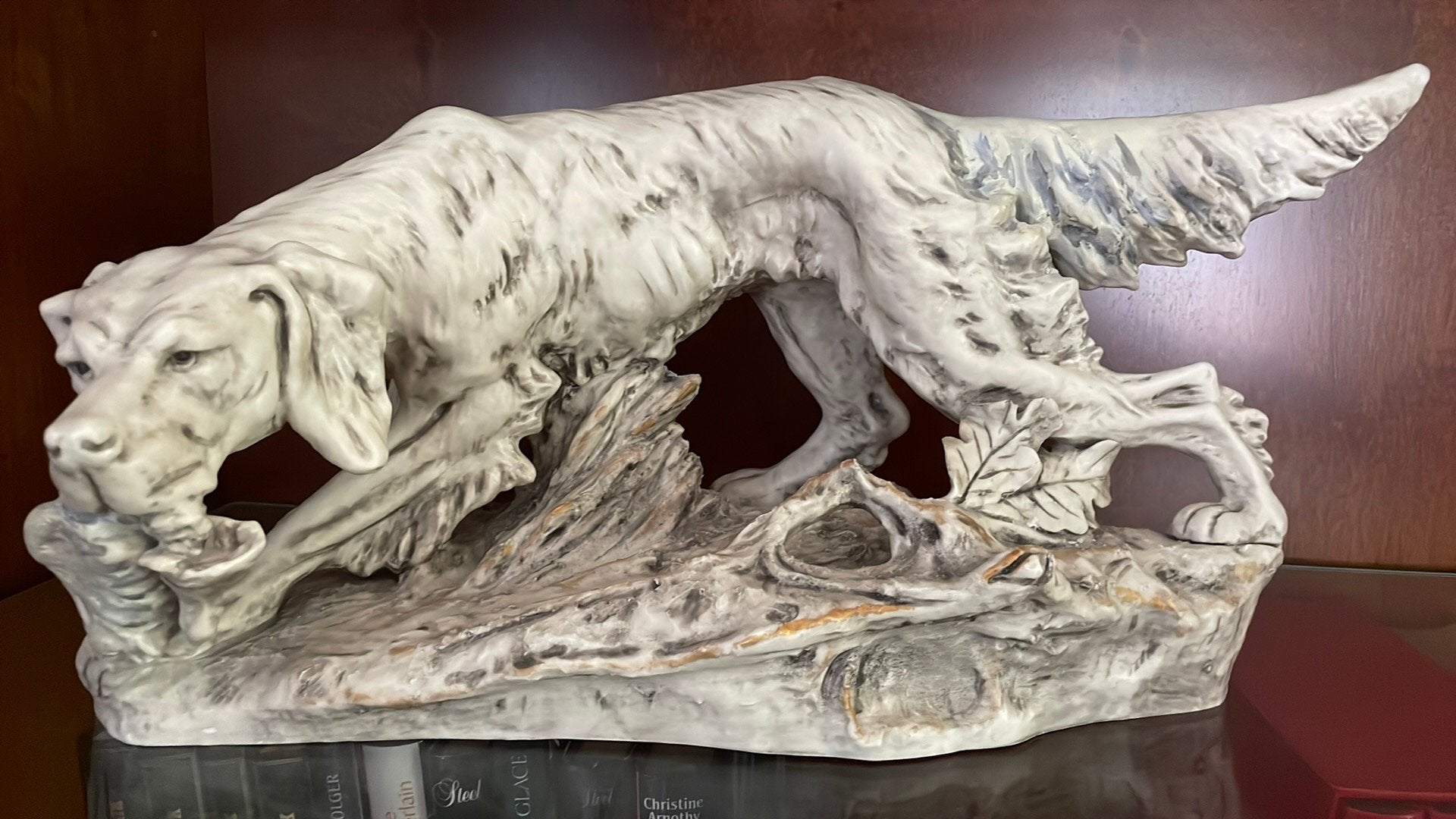 Figurine de chien de chasse Royal Dux, porcelaine/céramique, Antiquités & Art, Enlèvement