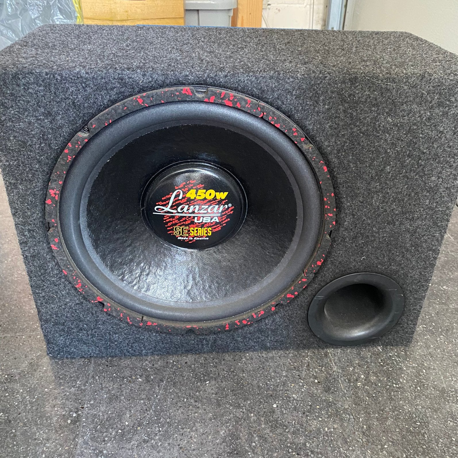 Subwoofer en versterker, Auto diversen, Autospeakers, Ophalen, Zo goed als nieuw