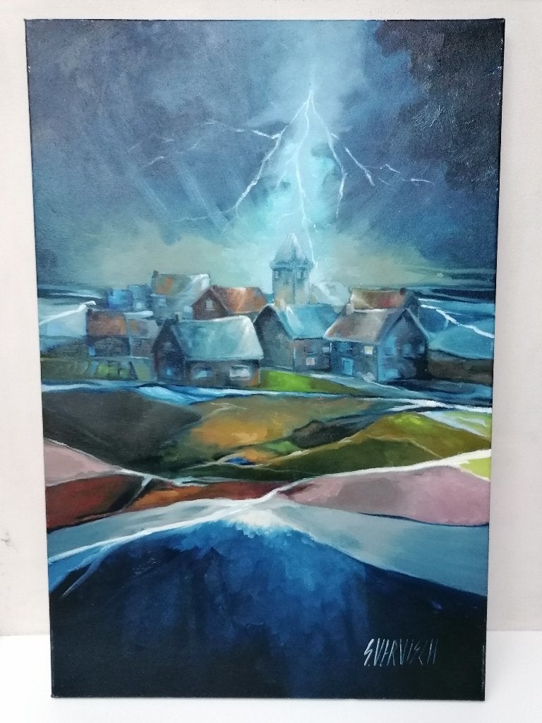 Schilderij op canvas S.Vervisch, Ophalen