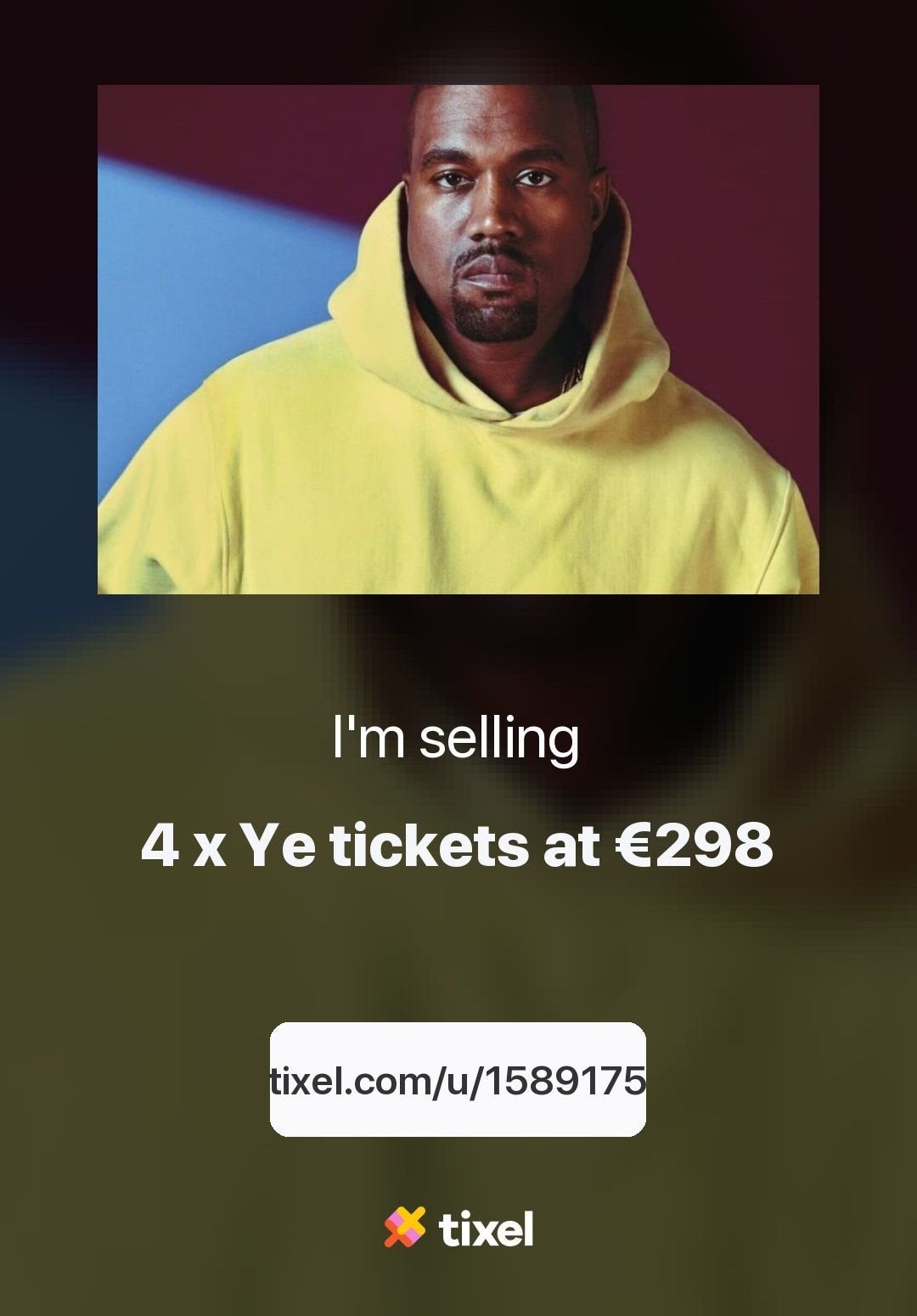 4x KANYE WEST TICKETS