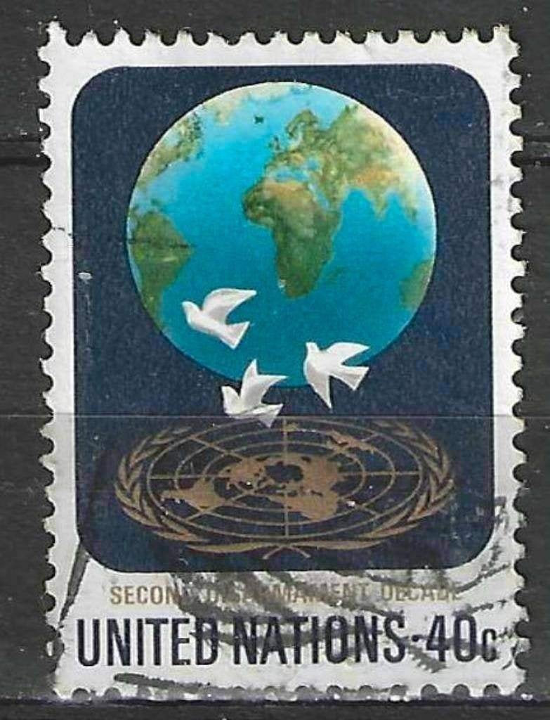 VN-New York 1981 - Yvert 361 - Ontwapening (ST), Verzenden, Gestempeld