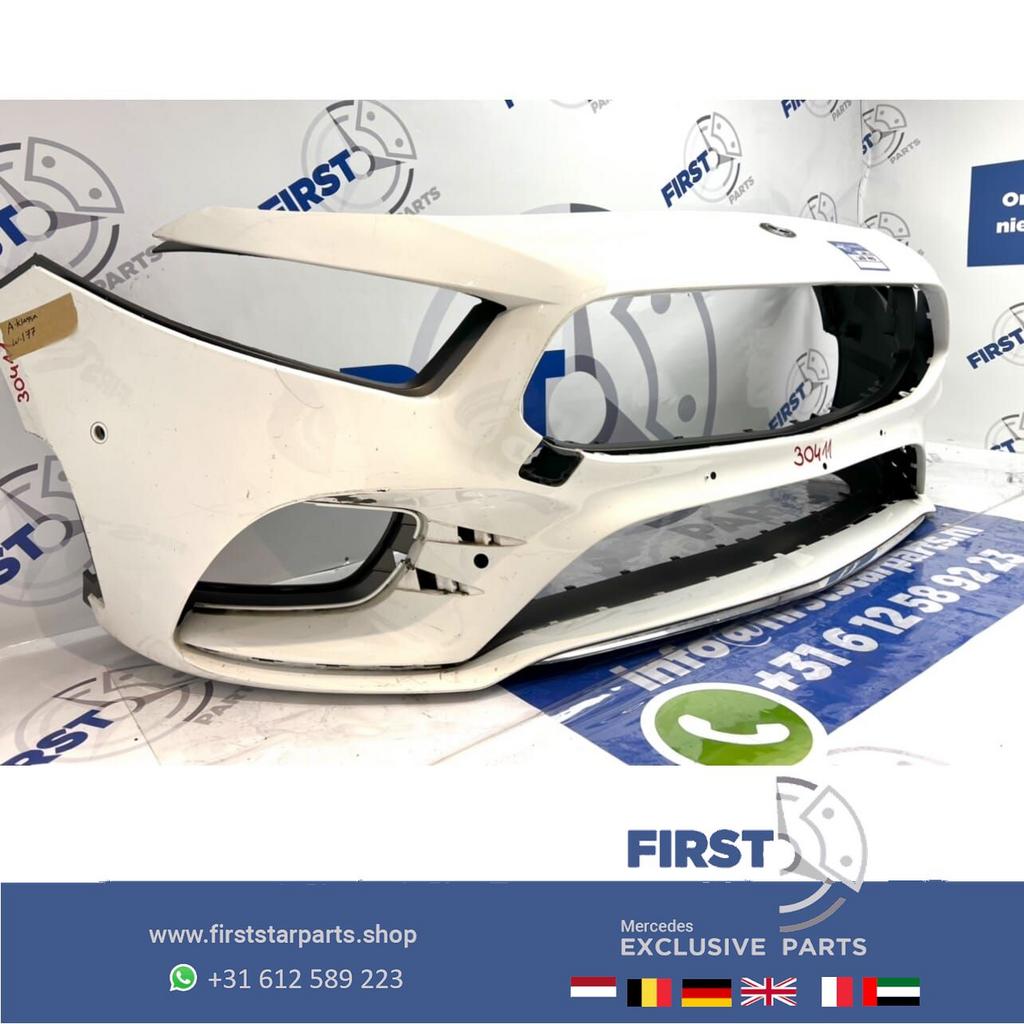 W177 AMG LINE VOORBUMPER Mercedes A Klasse 2018-2022 WIT ORI, Utilisé, -, Avant, -