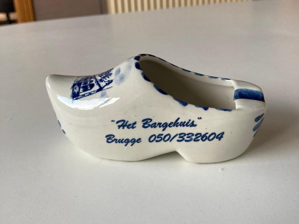 Porseleinen asbak klompje, Ophalen of Verzenden, Nieuw, Asbak