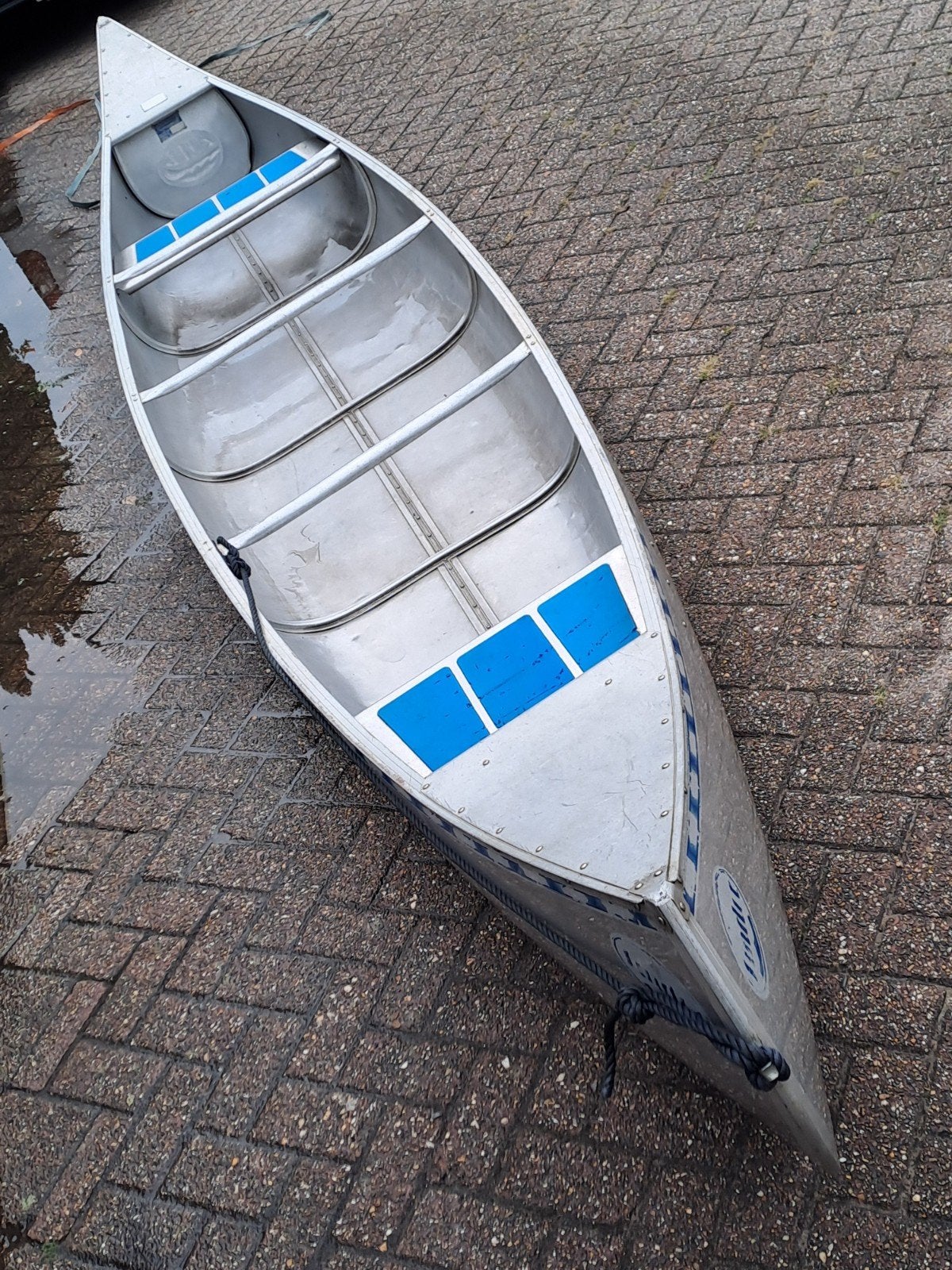 3 stuks canadese aluminium Linder 525, Ophalen, Met peddels