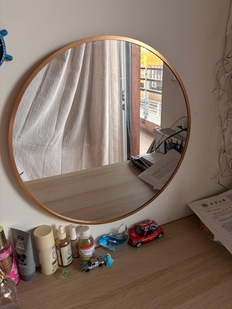Ronde spiegel, Huis en Inrichting, Woonaccessoires | Spiegels, Ophalen, Nieuw, Rond