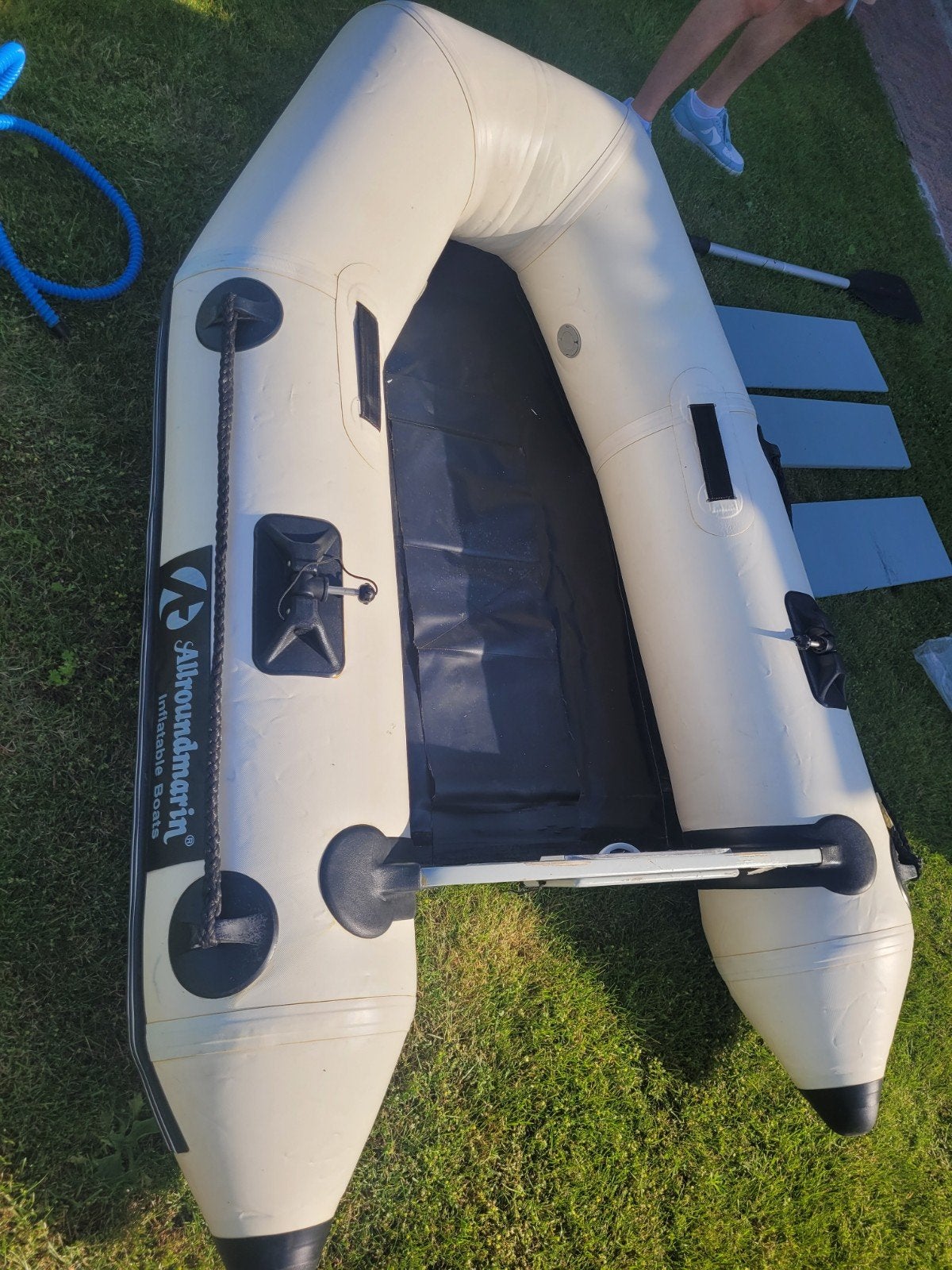 Allround marine  iso/cd 6185 opblaasboot, Ophalen, Peddels