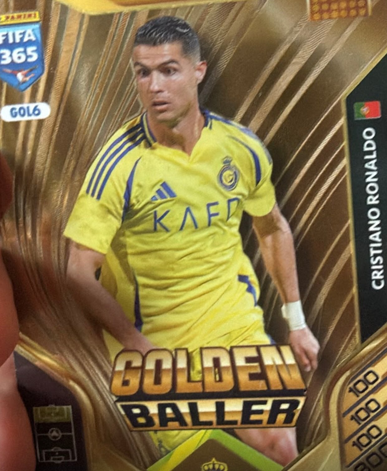 Panini 365 Gold Christiano Ronaldo, Ophalen, Zo goed als nieuw