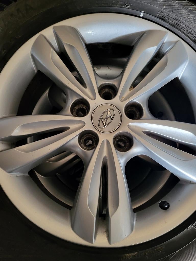 Velgen hyundai 5x114.3 17inch, Auto-onderdelen, Banden en Velgen, Ophalen, Band(en)