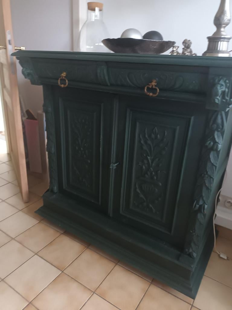 Kast in mooi groen vernieuwd, Huis en Inrichting, Kasten | Ladekasten, Ophalen