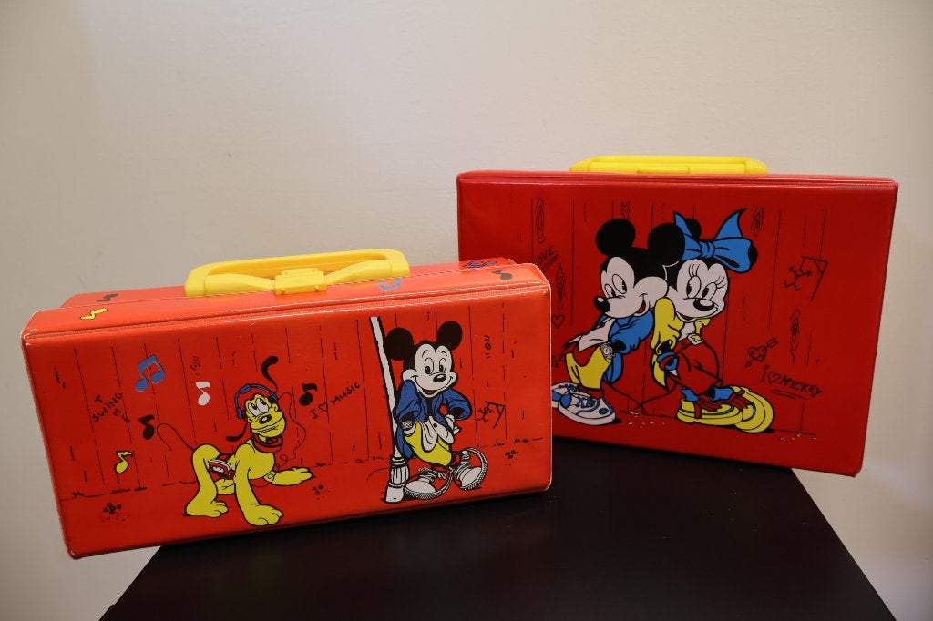 Vintage Cassette dozen Mickey Mouse Forty Four Holland, Enlèvement ou Envoi, Mickey Mouse, Comme neuf, Sac, Valise ou Pochette