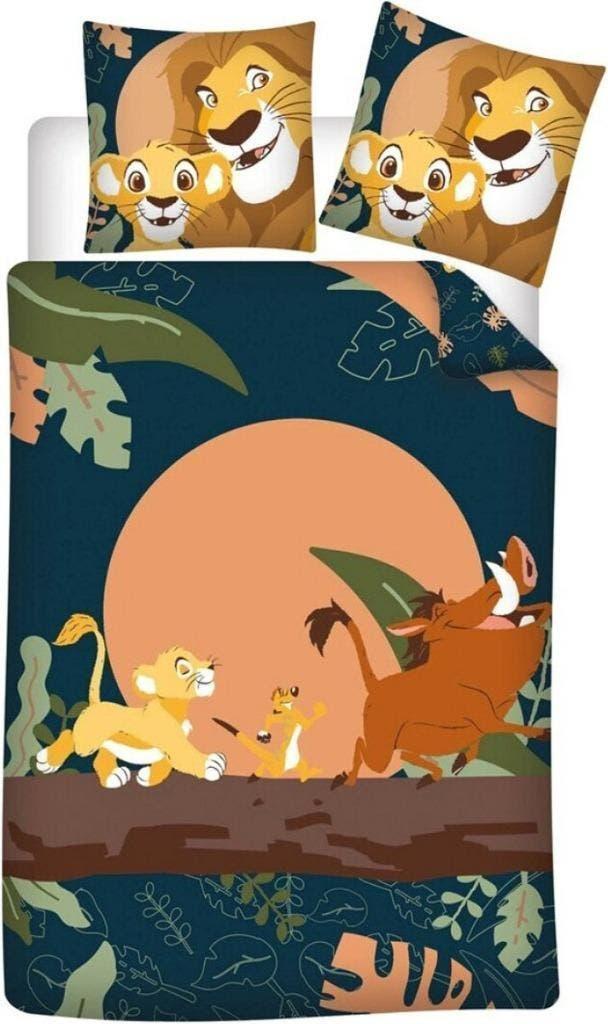 Lion King Dekbedovertrek 140 x 200 cm - Jungle - Disney, Dekbedovertrek, Nieuw, Ophalen of Verzenden, Jongetje