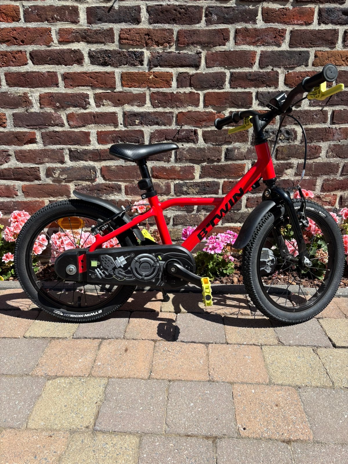 Kinderfiets B-twin 16inch, Fietsen en Brommers, Fietsen | Kinderfietsjes, Ophalen, Zo goed als nieuw