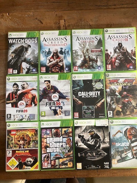 16 x-box 360 spelletjes, Ophalen, Gebruikt