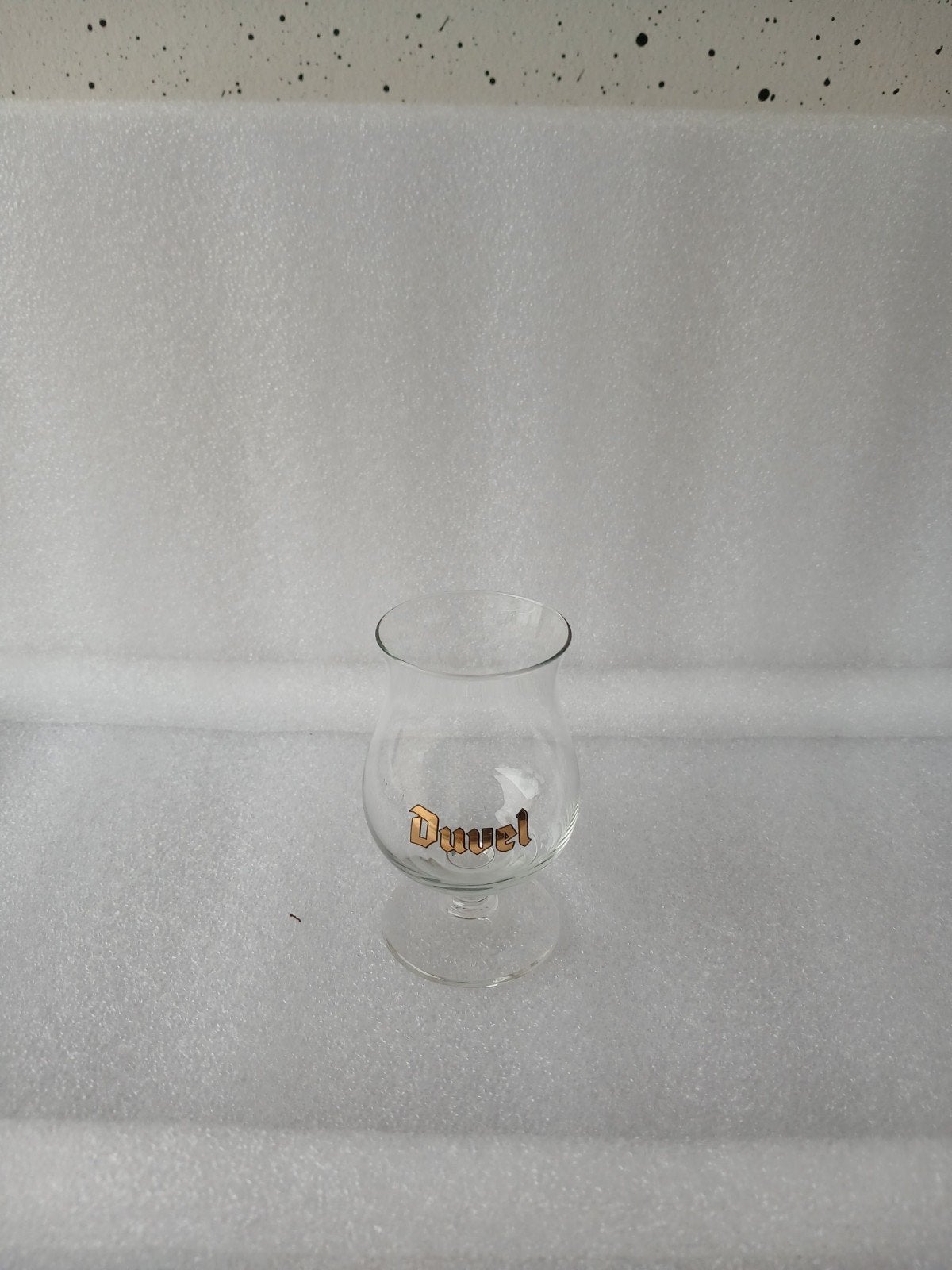 Duvel Mini Proefglaasje 5 cl Goudkleurige Letters, Enlèvement ou Envoi, Comme neuf, Verre à bière