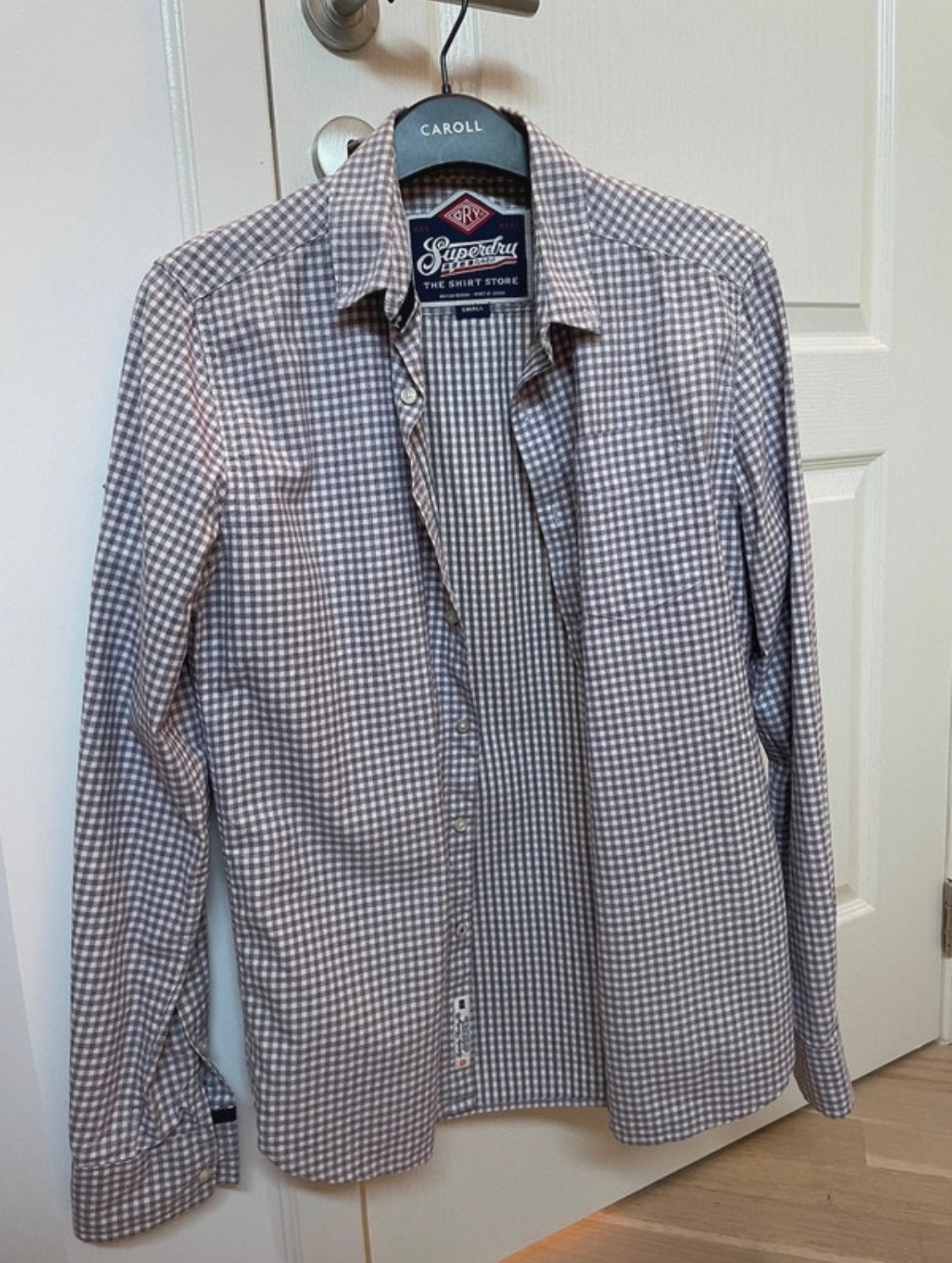 SuperDry men’s checked shirt, Kleding | Heren, Overhemden, Ophalen of Verzenden, Gedragen, Meerkleurig, Halswijdte 38 (S) of kleiner