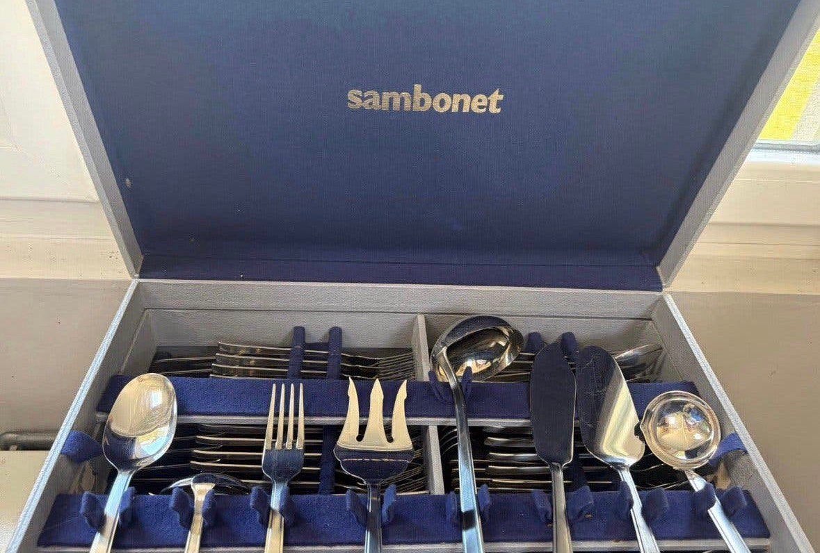 Sambonet bestek koffer, Computers en Software, Servers, Ophalen, Zo goed als nieuw
