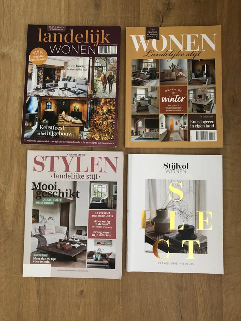 Tijdschriften landelijke stijl / 3 kopen = 1 gratis, Ophalen of Verzenden, Zo goed als nieuw, Interieur en Design