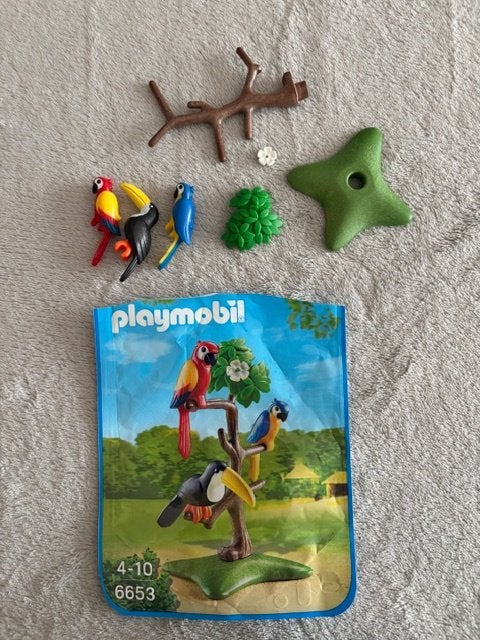 Playmobil - papegaaien en toekan - 6653, Enlèvement, Comme neuf, Kit complet