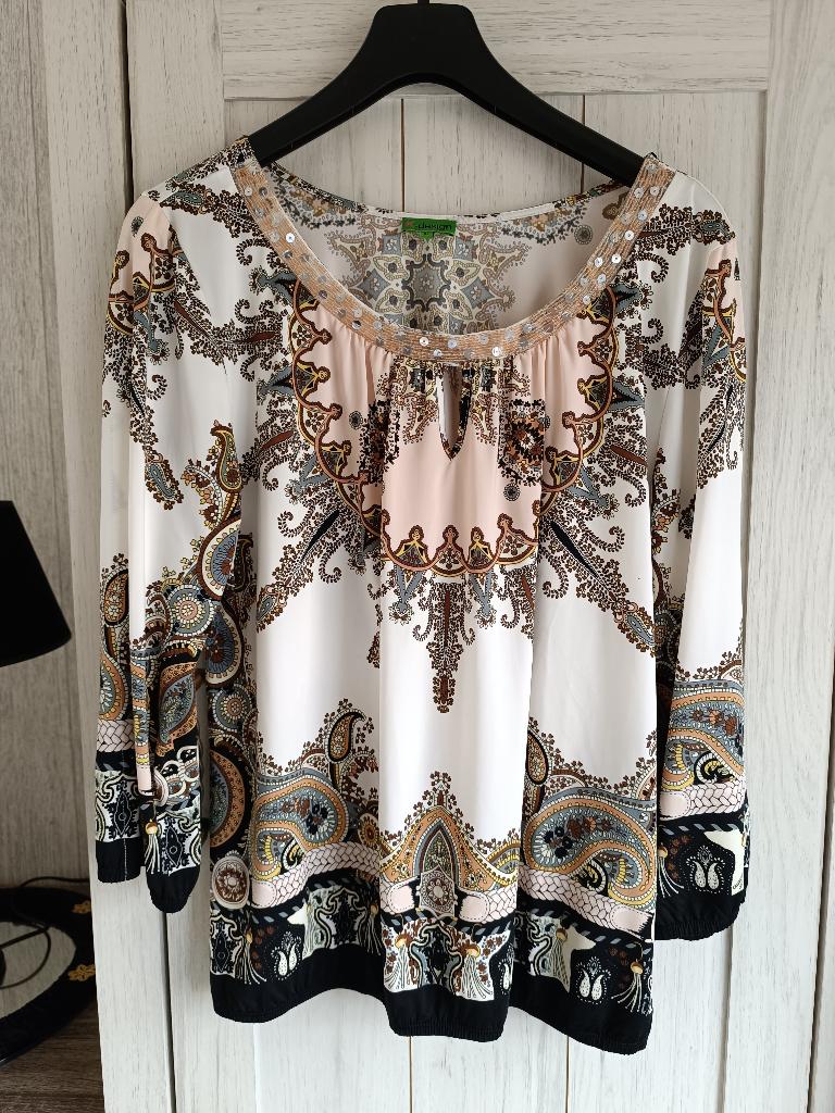 zomer blouse K DESIGN (50% korting) maat 44, Kleding | Dames, Blouses en Tunieken, Zo goed als nieuw, Maat 42/44 (L), Ophalen of Verzenden
