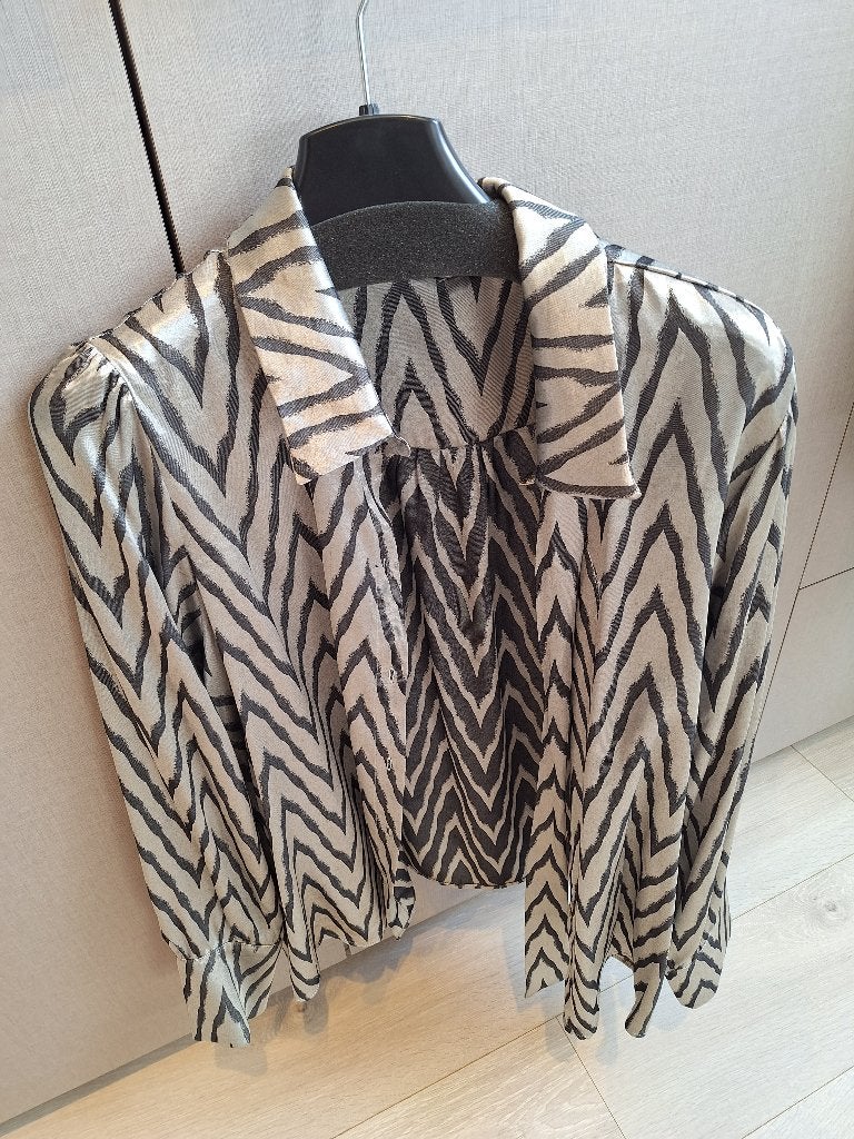 Grote maten, Blouse of Tuniek, Ophalen of Verzenden, Zo goed als nieuw, Grijs