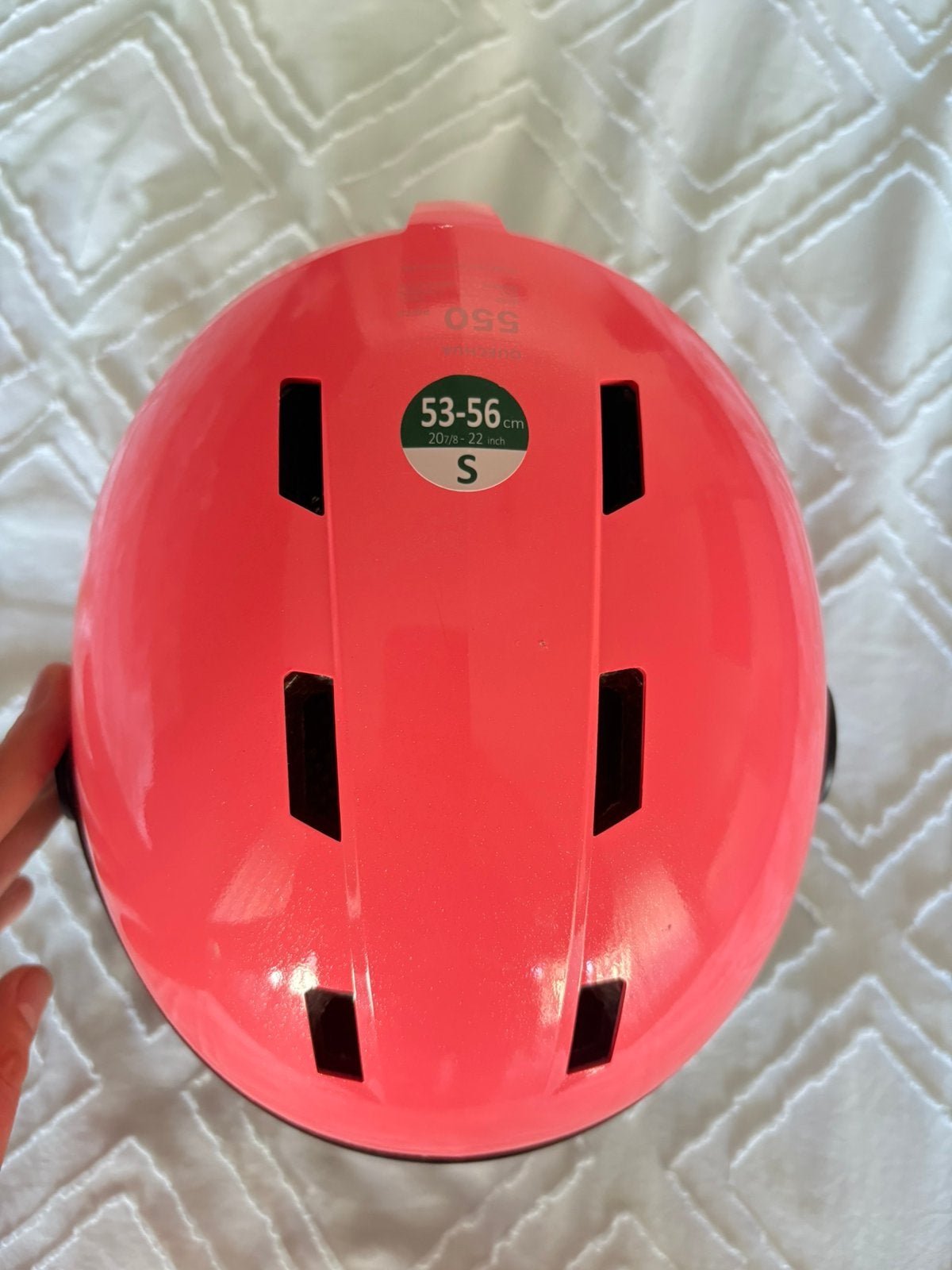 Skihelm kinderen 53-56 cm, Vélos & Vélomoteurs, Enlèvement, Comme neuf, S, Fille