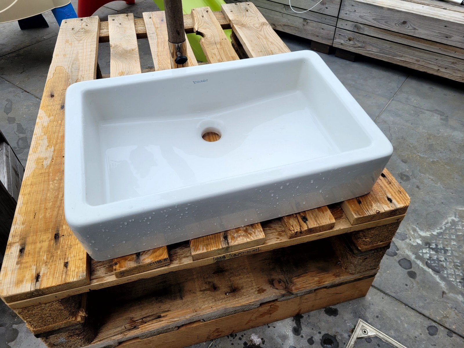 Bol de lavage en céramique Duravit Vero 60 cm, Bricolage & Construction, Enlèvement, Neuf, Pierre, Lavabo