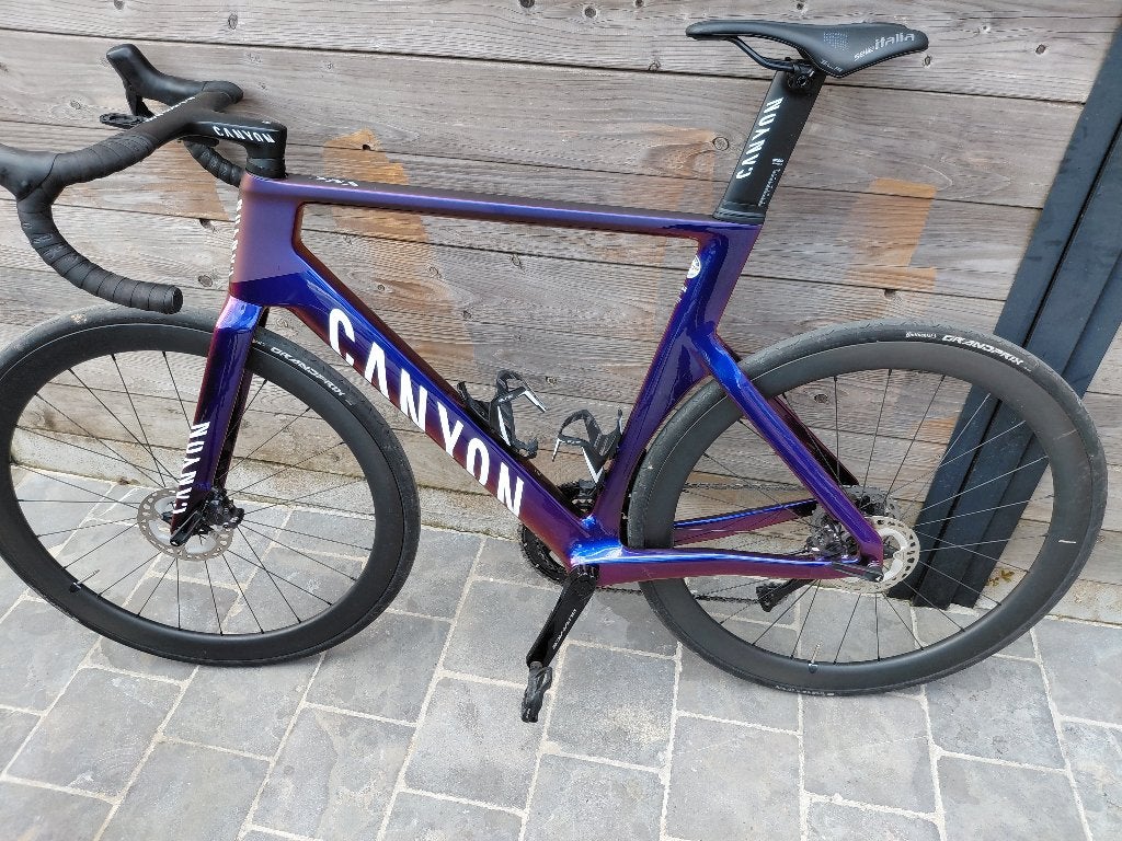 Canyon CFR DI2 , dubbelzijdige vermogenmeter, maat L, Autres marques, 57 à 61 cm, Comme neuf, Enlèvement