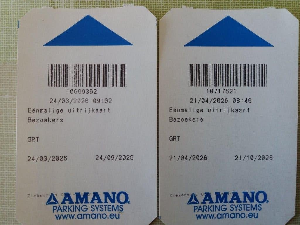 gratis parkeertickets ZOL Genk, Tickets en Kaartjes