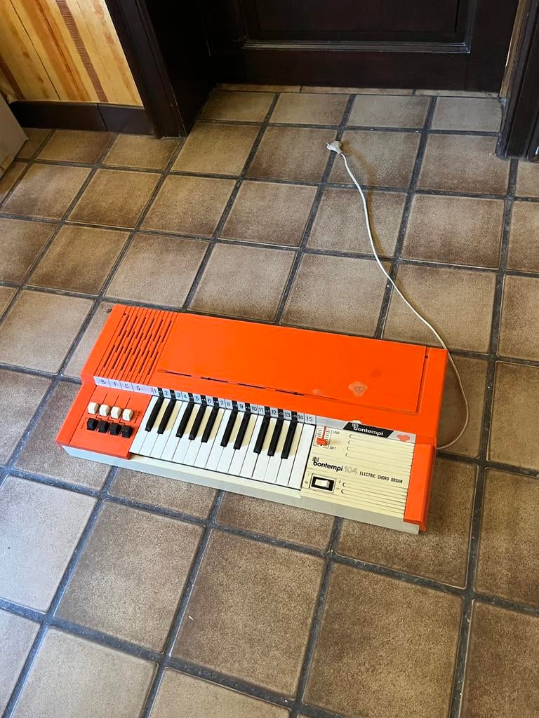 Orgue Bontempi 104 vintage — rétro années 70 — fonctionne, Musique & Instruments, Enlèvement, Comme neuf