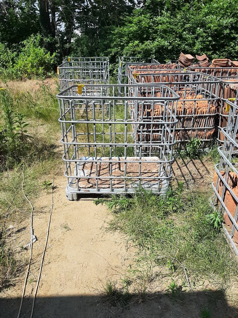 ijzeren stapelpaletten / IBC kooien, Ophalen