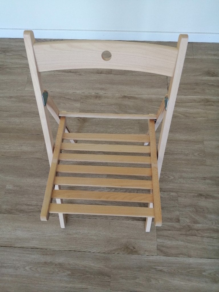 2 houten klapstoelen, Antiek en Kunst, Ophalen