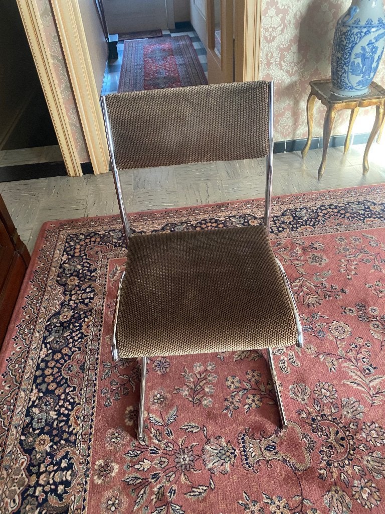 chaises vintage, Vintage, Comme neuf, Brun, Enlèvement