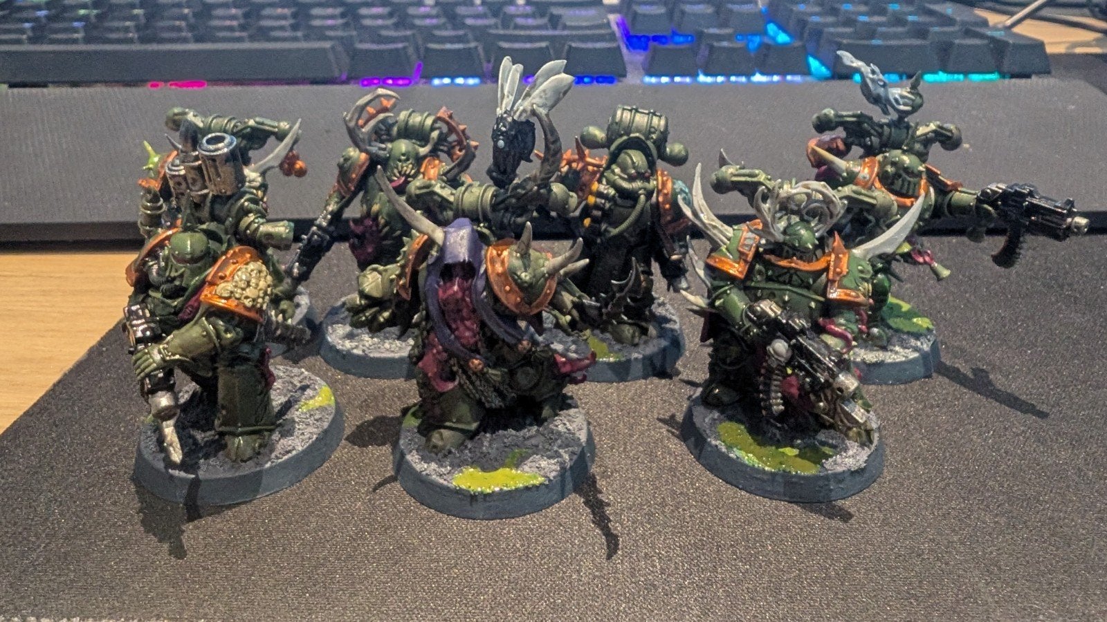 warhammer 40k nurgles chosen plague marines, Hobby en Vrije tijd, Wargaming, Ophalen, Warhammer, Figuurtje(s), Geverfd