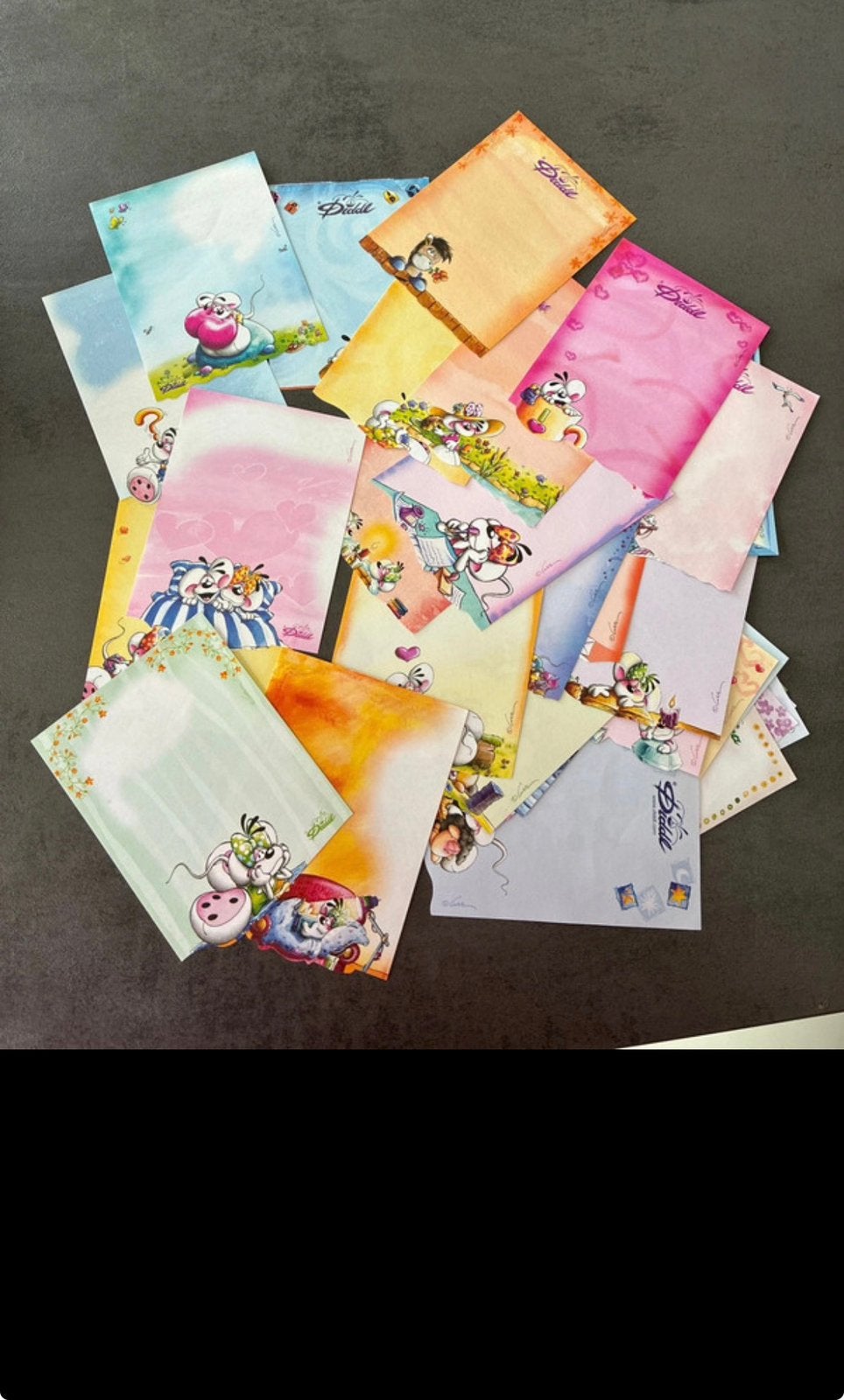 Lot de feuilles en relief en forme de diddl, Collections, Enlèvement ou Envoi, Diddl, Comme neuf