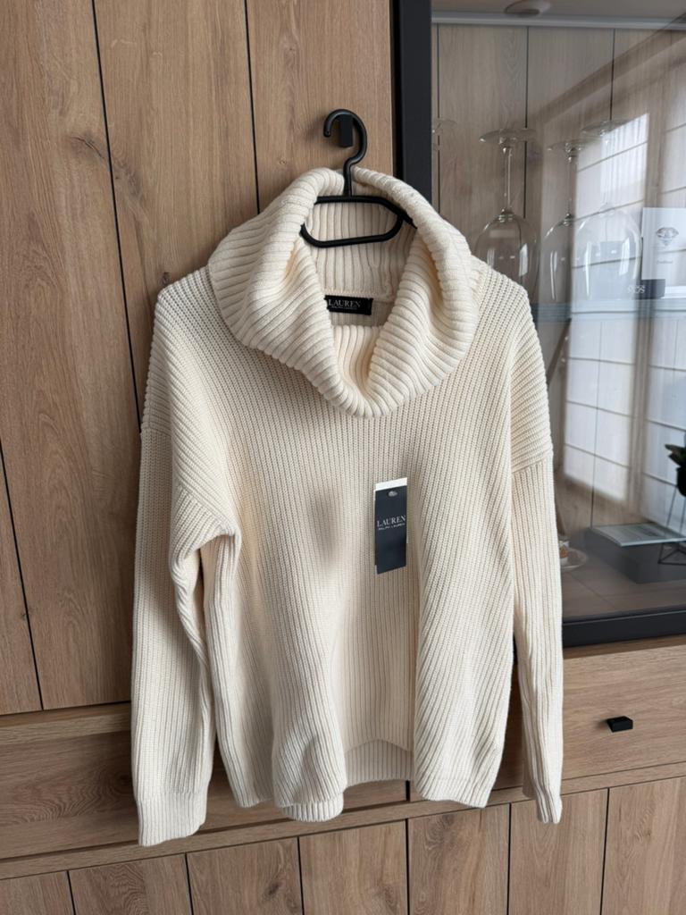 Lauren Ralph Lauren crème coltrui, Ophalen of Verzenden, Zo goed als nieuw, Maat 42/44 (L), Overige kleuren